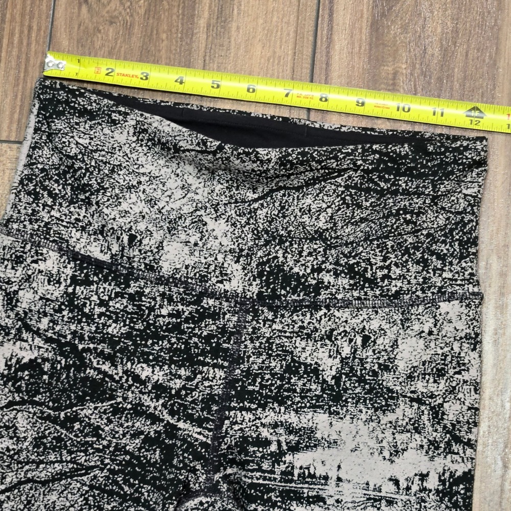 Athleta Elation Glades High Rise 7/8 Leggings Black White Abstract Print Yoga S - Picture 4 of 11